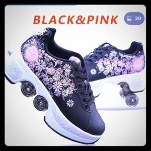 Tennis shoes skates (wheelies)